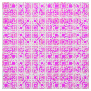 Tela Batik tribal - tonos rosa y orquídea