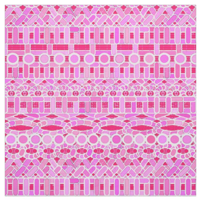 Tela Batik tribal - tonos rosas (Retal)