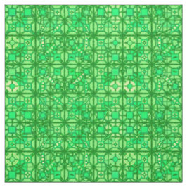 Tela Batik tribal - tonos verde esmeralda