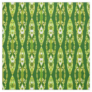 Tela Batik tribal - Verde oscuro y aguacate