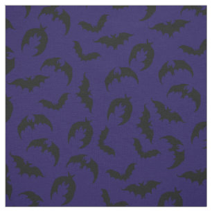 Tela Bats Gothic Halloween Deep Blue
