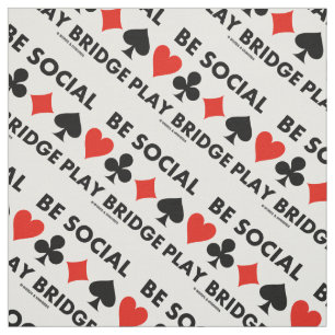Tela Be Social Play Bridge Cuatro Tarjetas Consejos