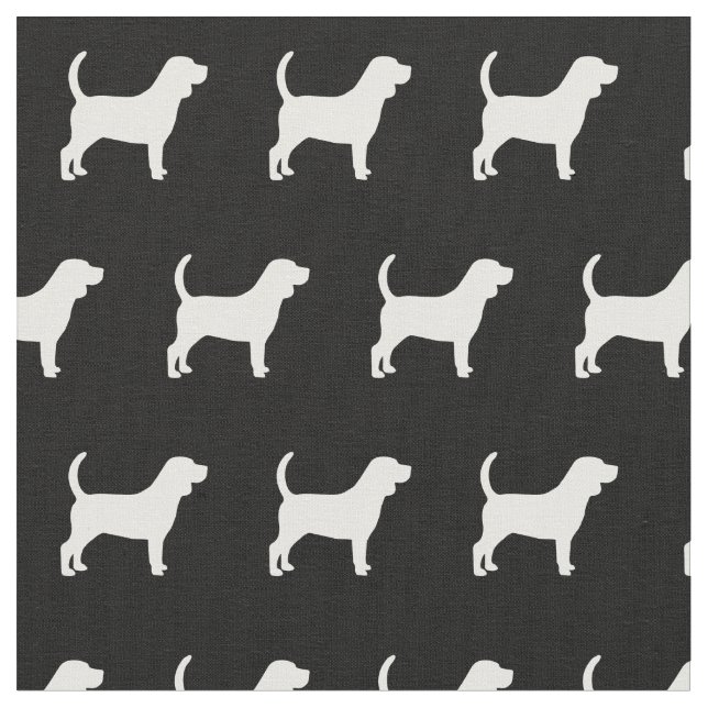 Tela Beagle Dog Silhouette Mascota (De cerca)