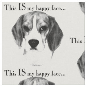 Tela Beagle Happy Face