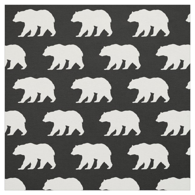 Tela Bear Silhouette Woodland Animals (Retal)