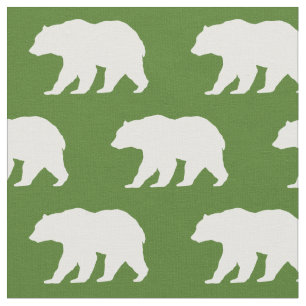 Tela Bear Silhouette Woodland Animals