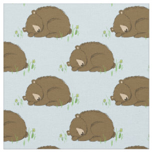 Tela Bear Watercolor Baby Nursery Woodland Animal