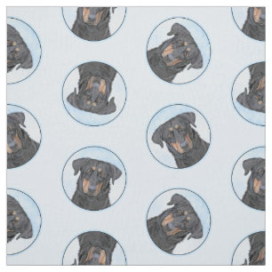 Tela Beauceron Black and Tan Pintando El Arte De Perro 