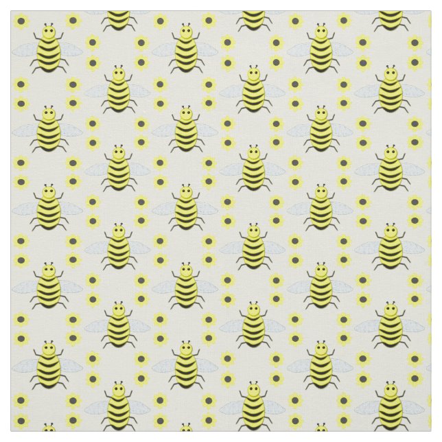 Tela Bebé Abeja Amarillo Lindo Sin Género Específico (Retal)