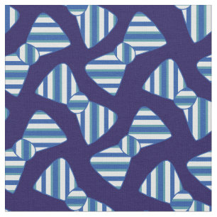 Tela Bebé azul a la raya