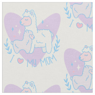 Tela bebé de llama de madres felices