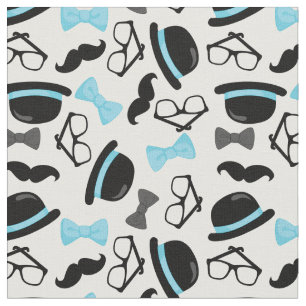 Tela Bebé es hombre del bigote azul del muchacho un