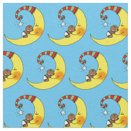 Tela bebé lindo que duerme en cuarto de niños amarillo