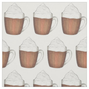 Tela Bebidas de invierno de Navidades de cacao en choco