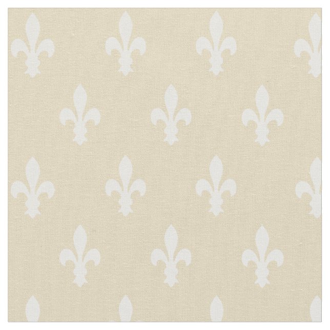 Tela Beeswax Victorian Fleur de Lys Fabric (De cerca)