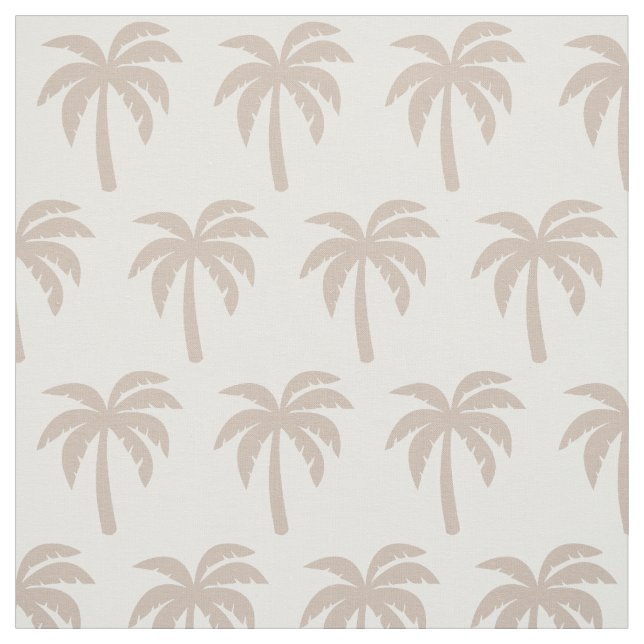 Tela beige de la palmera del moreno (Retal)