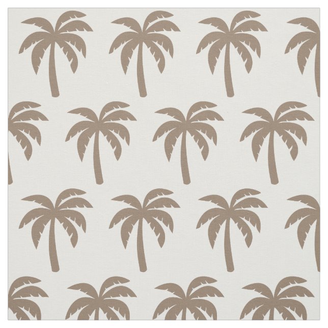 Tela beige de la palmera del moreno oscuro (Retal)