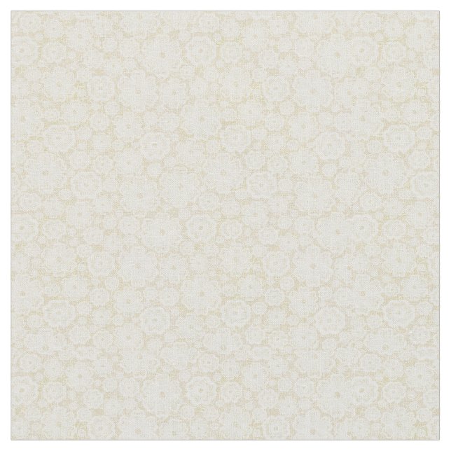 Tela Beige Floral (De cerca)