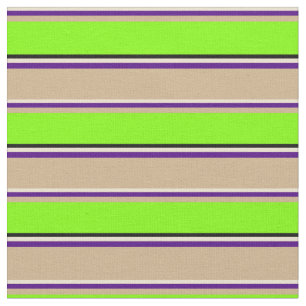 Tela Beige, Índigo, Tan, Chartreuse y Patrón Negro