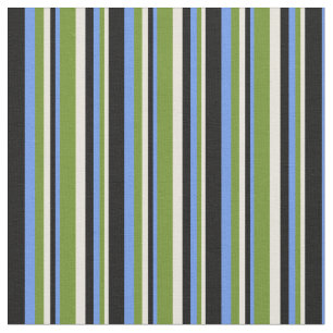 Tela Beige, verde, azul de Cornflower y negro