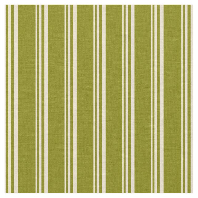 Tela Beige y líneas verdes (De cerca)