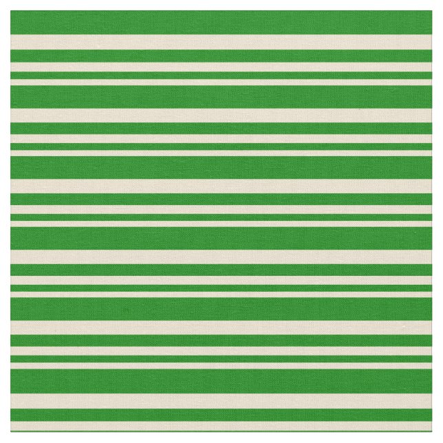 Tela Beige y líneas verdes (De cerca)