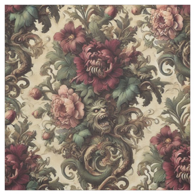 Tela Beinfinito Bouquet - Tile de la declaración gótica (Retal)