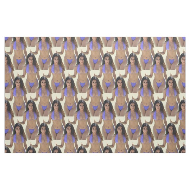 Tela Belleza de bikini de pelo negro Thunder_Cove ("Cuarto gordo" (fat quarter))