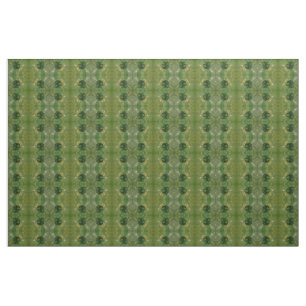 TELA BELLO DISEÑO FLORAL VERDE COMBATIDO TEJIDO CON TE