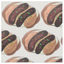 Tela Bengalíes y papas de salchicha británicas de comid