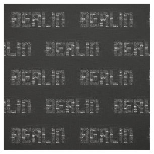 Tela Berliner Ortsteile Word Art, barrios de Berlín