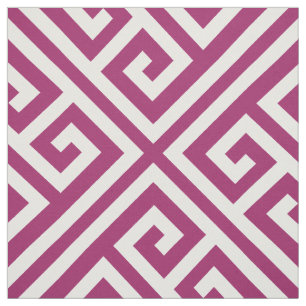 Tela Berry Purple Greek Key Large Scale