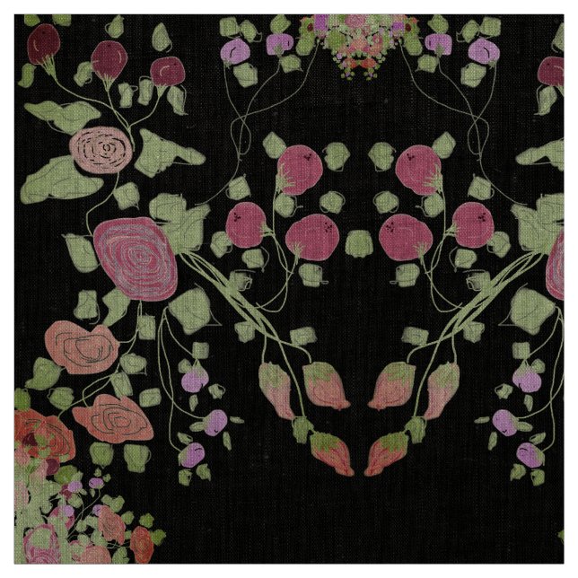 Tela Berry Y Floral (Retal)