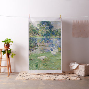 Tela Berthe Morisot - Chica en un bote con Geese