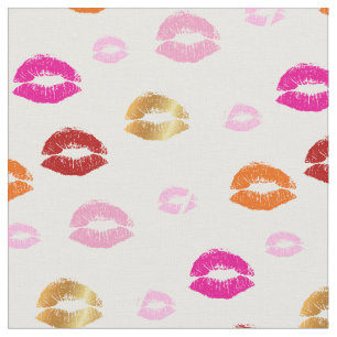 Tela Beso de PixDezines, beso con labios dorados