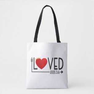Tela Biblia Simple Amada Verse Valentine   Bolso de tel