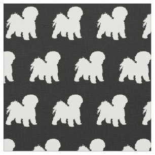 Tela Bichon Frise Dog Silhouette Mascota