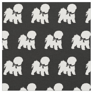 Tela Bichon Frise Dog Silhouette Mascota