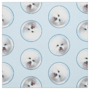 Tela Bichon Frise Tenerife Pintando Arte De Perro Blanc