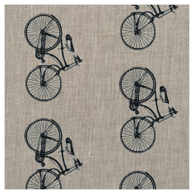 Tela Bicicleta de estilo antiguo retro moderno (Retal)