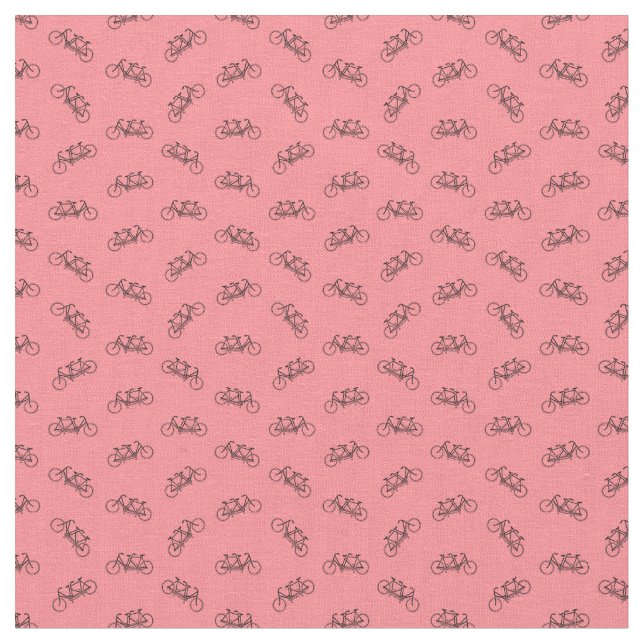 Tela Bicicleta de tándem de época PERSONALIZADO de dos  (De cerca)