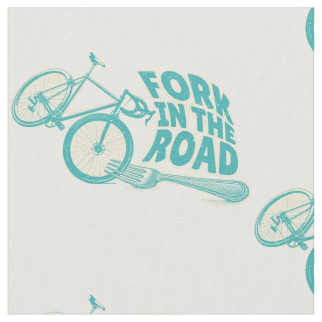 Tela Bicicleta Fork in the road Funny (De cerca)