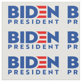 Tela Biden para Presidente Blue Mini Textos , Tejido ZS