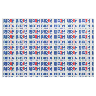 Tela Biden para Presidente Blue Mini Textos , Tejido ZS
