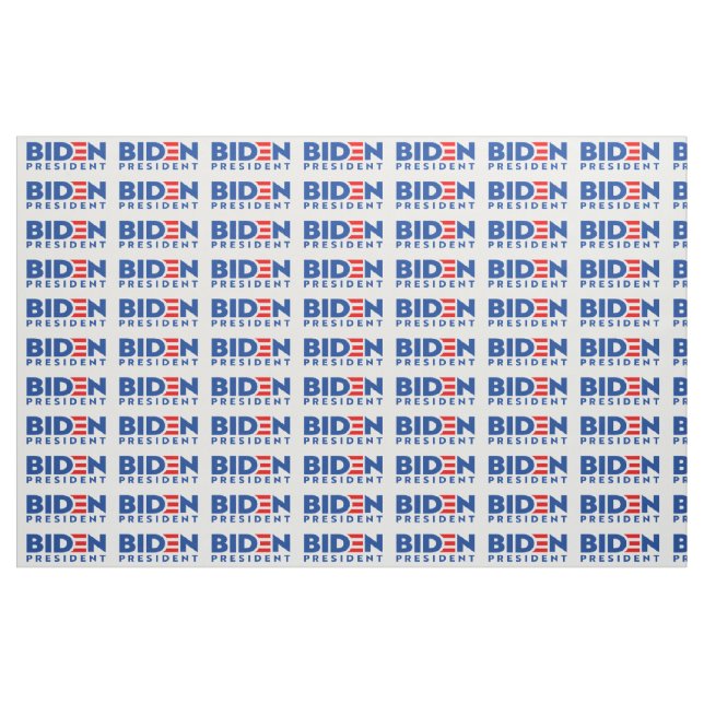 Tela Biden para Presidente Blue Mini Textos , Tejido ZS ("Cuarto gordo" (fat quarter))