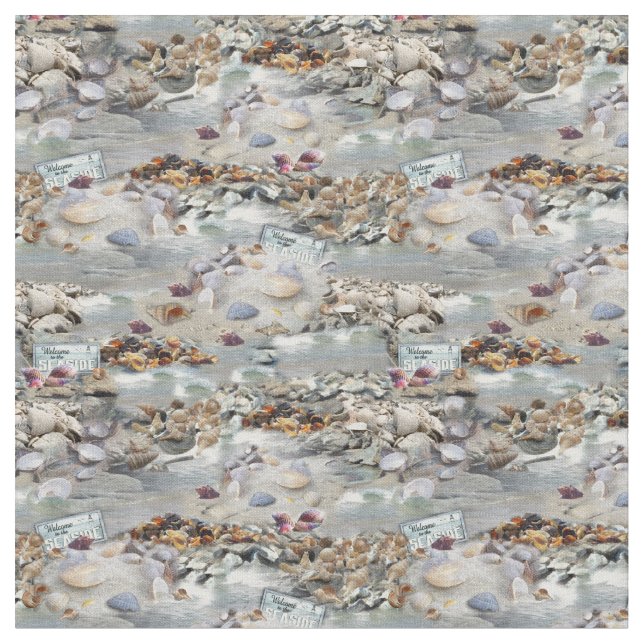 Tela Bienvenidos a la costa (De cerca)