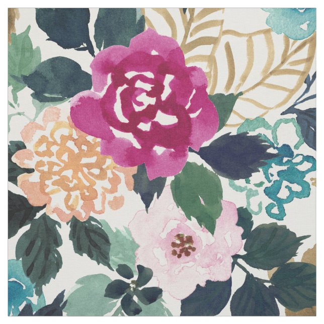 Tela BIG DREAMS Large Scale Bold Floral (Retal)