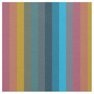 Tela Bigotudo Mostaza y Rayas Retro Teal
