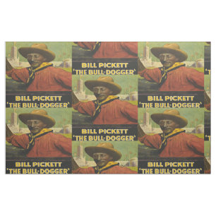 Tela Bill Pickett Black Cowboy El Tejido SteerWrestler