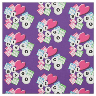 Tela Bingo de corazón de amor